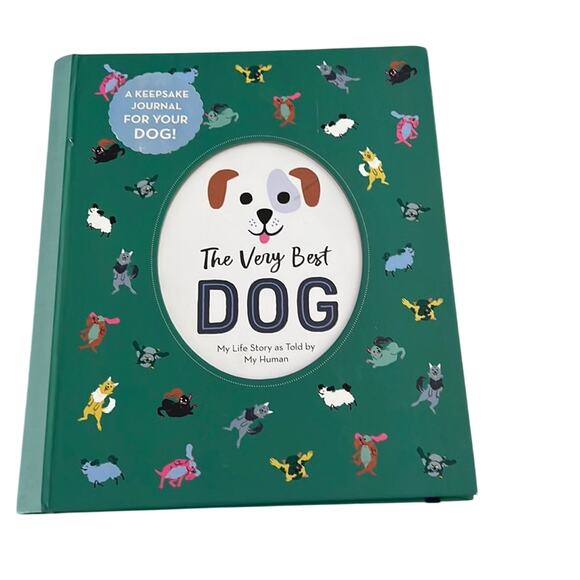 “The Very Best Dog” Dog Journal Book New w/Defect Small Tear Scrapbook Memento - Picture 1 of 7